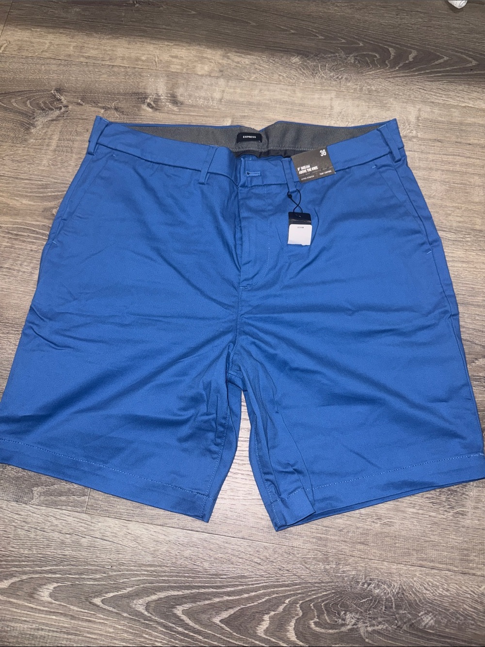 Men's Blue chino Stretch Shorts
